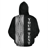 Hawaii All Over Custom Zip up Hoodie Mantafish Polynesian Style - Polynesian Pride