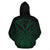 Hawaii Kanaka Polynesian Hoodie Green Neon Style - Polynesian Pride