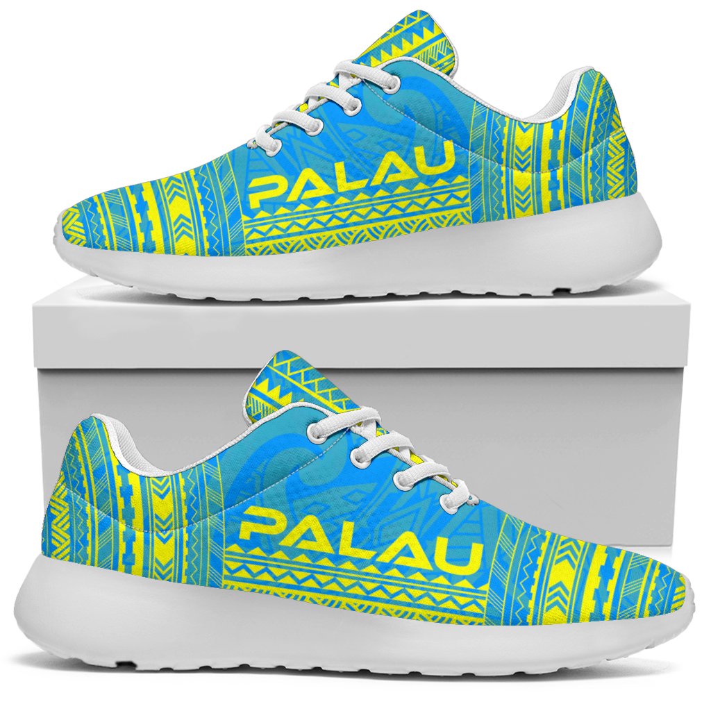Palau Sporty Sneakers - Polynesian Chief Flag Version - Polynesian Pride