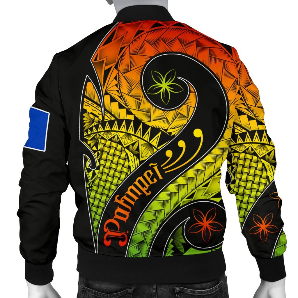 Pohnpei Men's Bomber Jacket - Polynesian Decorative Patterns - Polynesian Pride