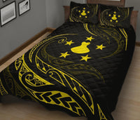 Austral Islands Quilt Bed Set - Yellow - Frida Style - Polynesian Pride