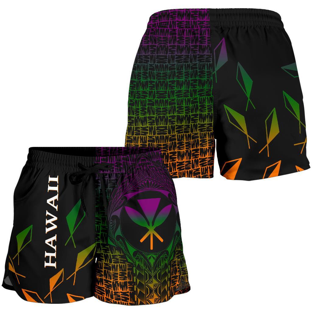 Hawaii Women's Shorts - Kanaka Maoli Rocket Style - Polynesian Pride