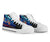 Cook Islands Custom Personalised High Top Shoes Blue - Vintage Tribal Mountain - Polynesian Pride