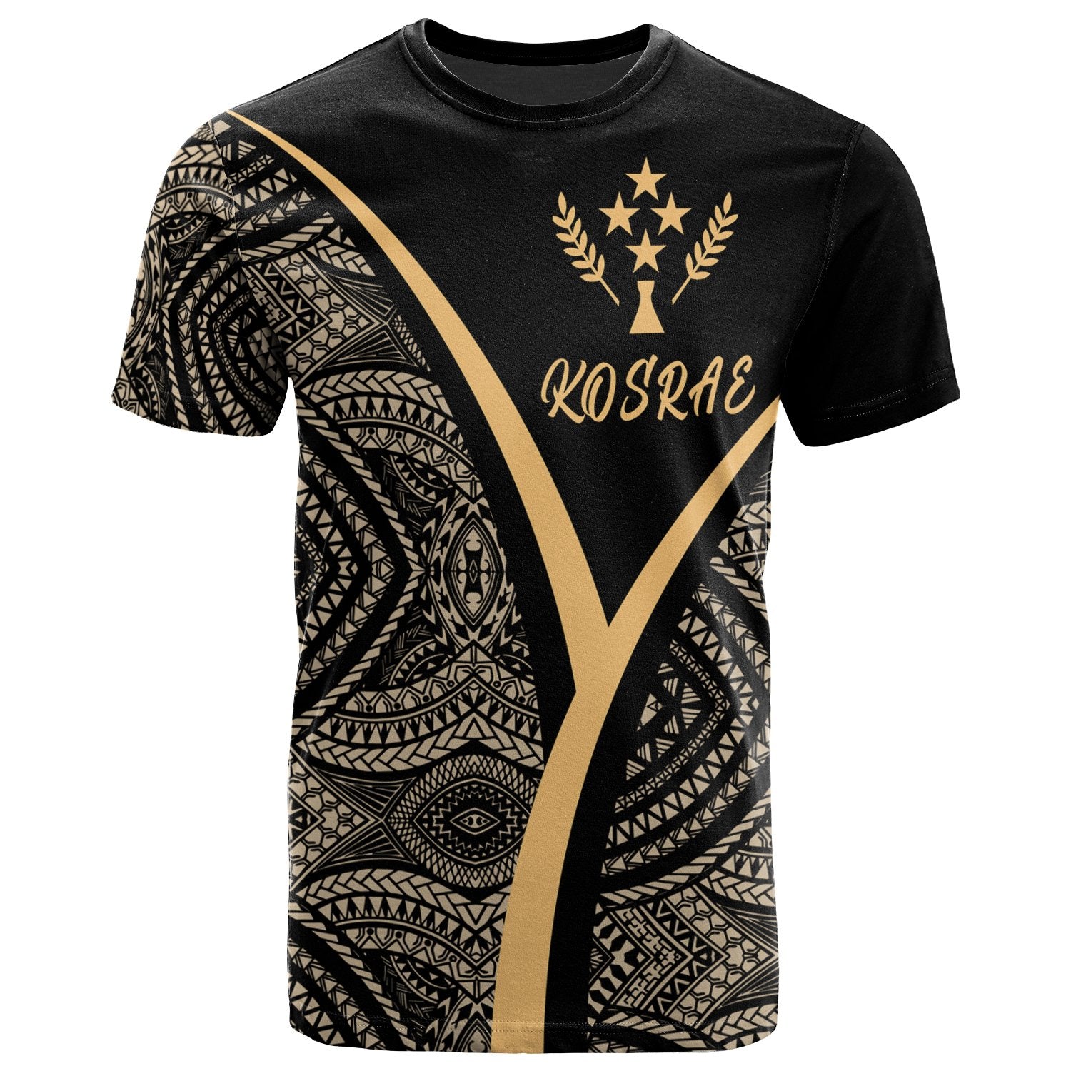 Kosrae Micronesia T Shirt The Pride Of Kosrae Gold Unisex Art - Polynesian Pride