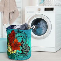 New Caledonia Laundry Basket - Tropical Flowers Style - Polynesian Pride