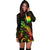 CNMI Polynesian Hoodie Dress - Turtle With Blooming Hibiscus Reggae - Polynesian Pride