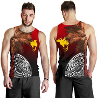 Papua New Guinea Men's Tank Top - Polynesian Palm Tree Black - Polynesian Pride
