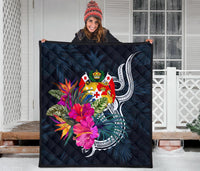 Tonga Polynesian Premium Quilt - Tropical Flower - Polynesian Pride