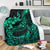 Polynesian Hawaii Premium Blanket - Polynesian Turquoise Humpback Whale - Polynesian Pride