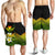 Kanaka Maoli (Hawaiian) Men's Shorts, Polynesian Plumeria Banana Leaves Reggae - Polynesian Pride
