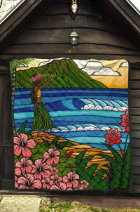 Hula Girl Premium Quilt - Polynesian Pride