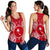 Chuuk Polynesian Women Tank Top Map Red White - Polynesian Pride