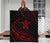Hawaii Turtle Hibicus Premium Quilt - Frida Style - Red - Polynesian Pride