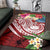 Polynesian Samoa Area Rug - Summer Plumeria (Red) - Polynesian Pride