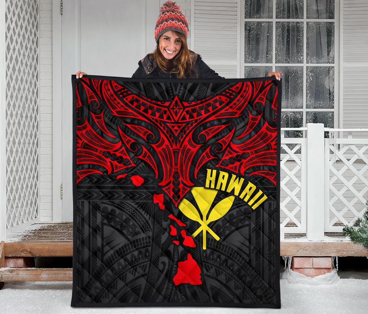 Polynesian Hawaii Premium Quilt - Polynesian Whale Tail - Polynesian Pride