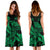 Polynesian Hawaii Midi Dress - Kanaka Maoli Green Turtle - Polynesian Pride