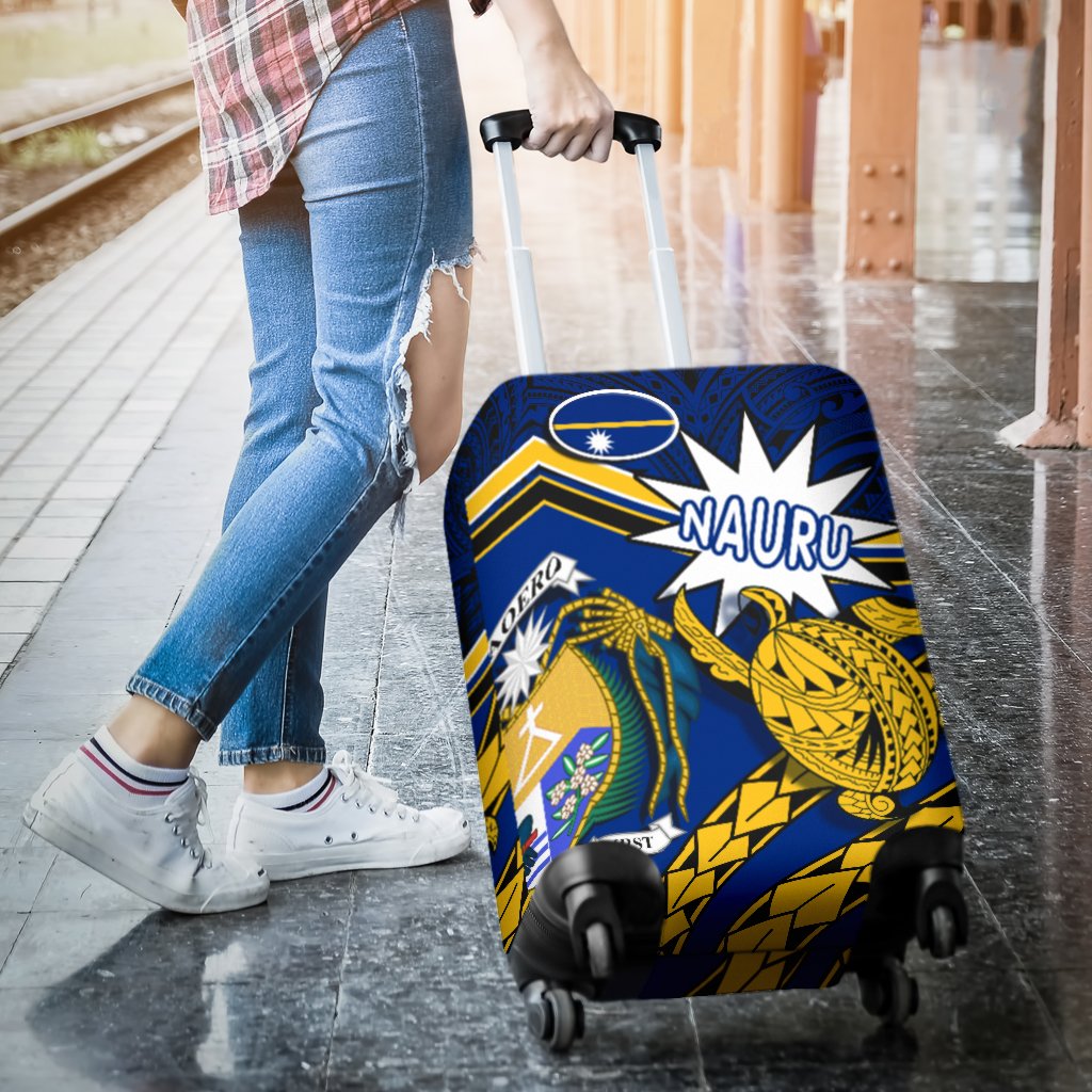Nauru Rugby Luggage Covers Version Turtle Polynesian - Polynesian Pride