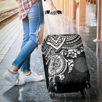 Northern Mariana Islands Polynesian Luggage Covers - White Turtle - Polynesian Pride