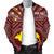 Papua New Guinea Personalised Men's Bomber Jacket - Flag With Polynesian Patterns (Black) - Polynesian Pride