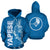 Yap Hoodie Micronesia Yapese Warrior Flag Color Unisex Blue - Polynesian Pride