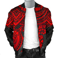 Polynesian Bomber Jacket (Men) - Polynesian Red Turtle - Polynesian Pride