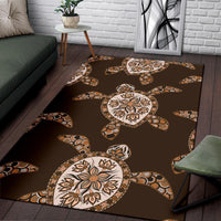 Brown Turtle Area Rug - Polynesian Pride