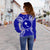 Chuuk Polynesian Shoulder Sweater Map Blue - Polynesian Pride