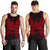 Vanuatu Polynesian Men Tank Top Map Red - Polynesian Pride