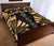 Nauru Quilt Bed Set - Nauru Coat Of Arms & Polynesian Yellow Tattoo Style - Polynesian Pride