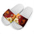 Fiji Slide Sandals - Tribal Tuna Fish White - Polynesian Pride