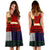 Polynesian Midi Dress - Design Retro Patchwork - Polynesian Pride