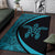 Hawaii Turtle Polynesian Area Rug Circle Style Blue - Polynesian Pride