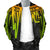 American Samoa Men's Bomber Jacket - Seal With Polynesian Pattern Heartbeat Style (Reggae) - Polynesian Pride