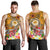 FSM Custom Personalised Men's Tank Top - Turtle Plumeria (Gold) - Polynesian Pride