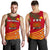 Papua New Guinea Rugby Men Tank Top Coconut Leaves - The Kumuls - Polynesian Pride