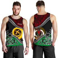 Vanuatu Men Tank Top Fall In The Wave - Polynesian Pride