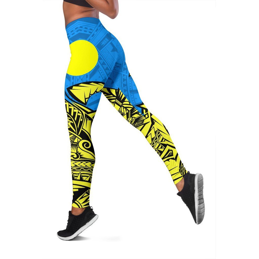 Palau Premium Leggings Blue - Polynesian Pride