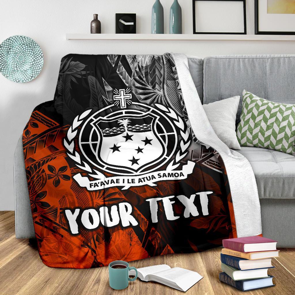 Samoa Polynesian Personalised Premium Blanket - Vintage Polynesian Style - Polynesian Pride