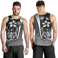 Federated States of Micronesia Men's Tank Top White - Turtle With Hook White - Polynesian Pride