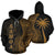 Samoa Polynesian Hoodie Coconut Tree Gold Unisex Gold - Polynesian Pride