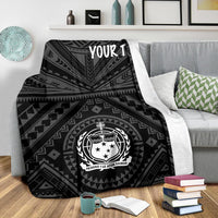 Samoa Personalised Premium Blanket - Samoa Seal In Polynesian Tattoo Style - Polynesian Pride