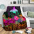 Papua New Guinea Premium Blanket - Summer Hibiscus - Polynesian Pride