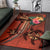 Polynesian Turtle Area Rug - Tribal Tattoo with Hibiscus Coral - Polynesian Pride