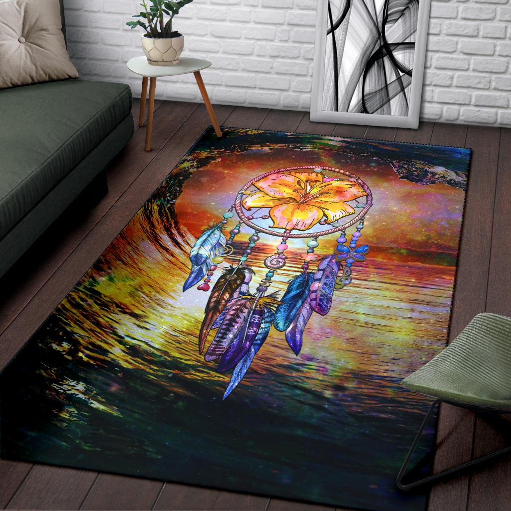Dreamcatcher Hibiscus Area Rug - Polynesian Pride