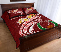 Pohnpei Quilt Bed Set - Pohnpei Seal Polynesian Patterns Plumeria - Polynesian Pride