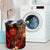 Tahiti Polynesian Laundry Basket - Plumeria Flowers And Waves - Polynesian Pride