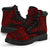 Society Islands Leather Boots - Polynesian Red Chief Version - Polynesian Pride