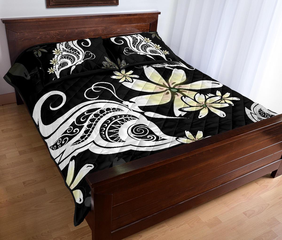 Plumeria Butterfly Quilt Bed Set - Polynesian Pride