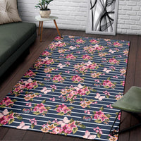 Tropical Butterfly Pink Rug - Polynesian Pride