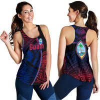 Guam Rugby Women Racerback Tank Guam Impressive Version - Polynesian Pride